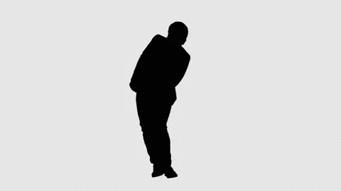 Silhouette Young boy in a white suit dan... | Stock Video | Pond5