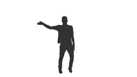 Silhouette of young man dancing break dance, alpha channel included 스톡 동영상 101588307