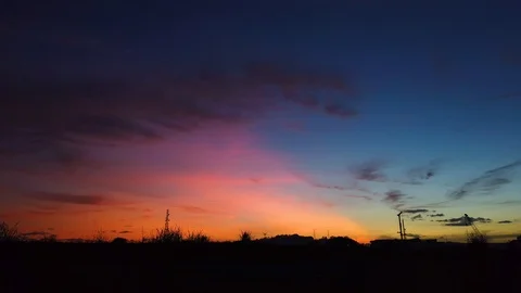 Silhouette of young man jogging in summer sunrise sky outdoor. Lifestyle heal Stock Footage 101321438