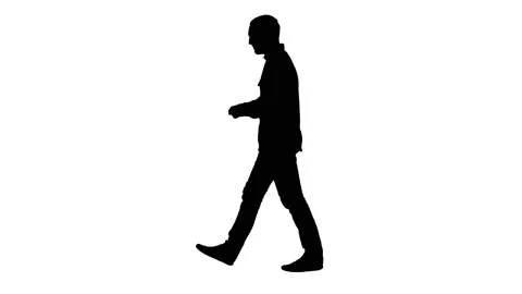 Silhouette Man Walking Stock Footage ~ Royalty Free Stock Videos | Pond5