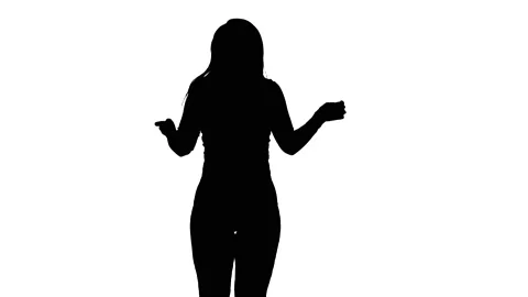 silhouette of young woman dancing twerk,... | Stock Video | Pond5