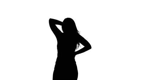 silhouette of young woman dancing twerk,... | Stock Video | Pond5