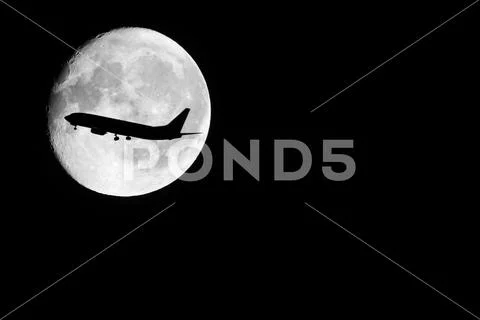 Silhouetted Airline Stock Photos