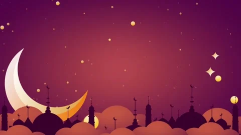 Silhouetted Mosque Sunset Stock Footage 335622150