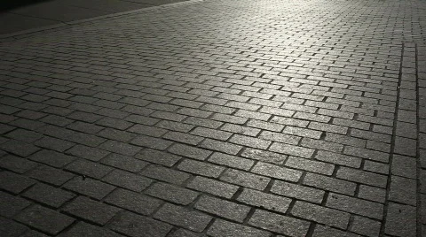 Silhouetted pedestrians  Stock Footage 365692