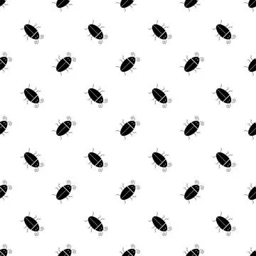 Silhouettes of Bugs Seamless Pattern Silhouettes of Bugs Seamless Pattern.... 写真素材