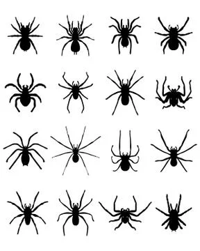 Silhouettes of butterflies  Stock Illustration