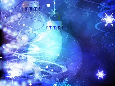 Silhouettes of christmas tree balls Stock Illustration