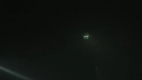 Silhouettes of firefighters during a rescue operation Stock Footage 266412911