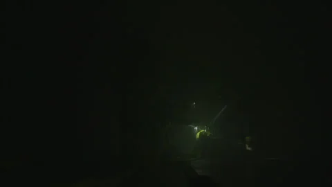 Silhouettes of firefighters during a rescue operation Stock Footage 266413316