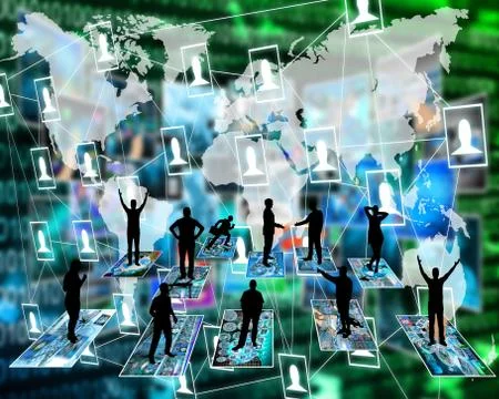 Silhouettes Illustrazione stock