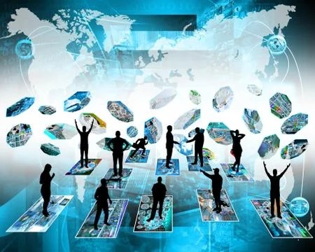 Silhouettes Stockillustratie