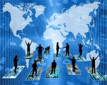 Silhouettes Illustrazione stock