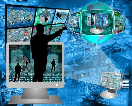 Silhouettes Illustrazione stock