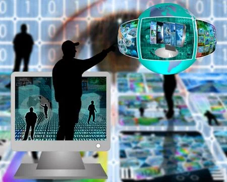 Silhouettes Stockillustratie