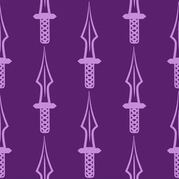 Silhouettes Magic symbols seamless pattern, with magical elements such as s.. Stock Illustration