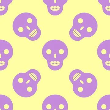 Silhouettes Magic symbols seamless pattern, with magical elements such as s.. Stock Illustration