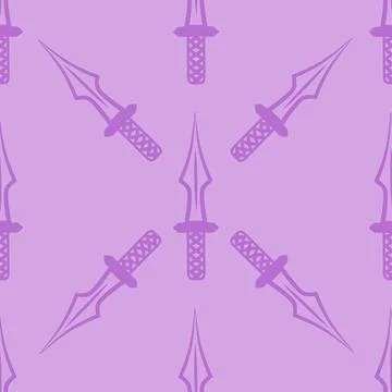 Silhouettes Magic symbols seamless pattern, with magical elements such as s.. Stockillustratie