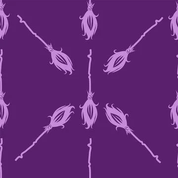 Silhouettes Magic symbols seamless pattern, with magical elements such as s.. 스톡 일러스트