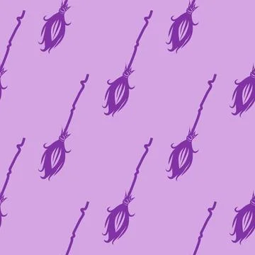 Silhouettes Magic symbols seamless pattern, with magical elements such as s.. 库存插图