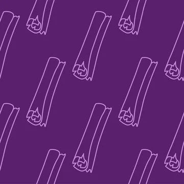 Silhouettes Magic symbols seamless pattern, with magical elements such as s.. Illustrazione stock