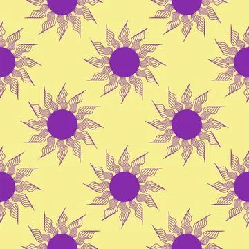 Silhouettes Magic symbols seamless pattern, with magical elements such as sna Stock Illustration