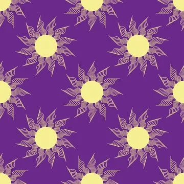 Silhouettes Magic symbols seamless pattern, with magical elements such as sna Stockillustratie