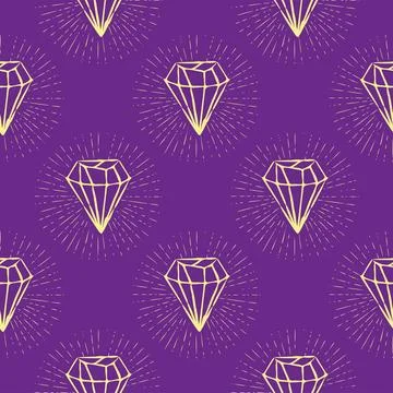 Silhouettes Magic symbols seamless pattern, with magical elements such as sna Stock Illustration