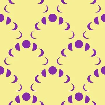 Silhouettes Magic symbols seamless pattern, with magical elements such as sna 스톡 일러스트