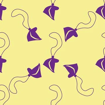 Silhouettes Magic symbols seamless pattern, with magical elements such as sna Stock Illustration