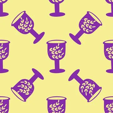 Silhouettes Magic symbols seamless pattern, with magical elements such as sna イラスト素材