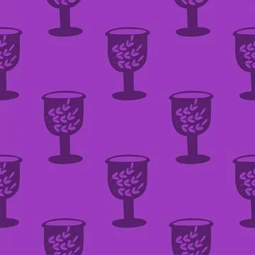 Silhouettes Magic symbols seamless pattern, with magical elements such as sna イラスト素材