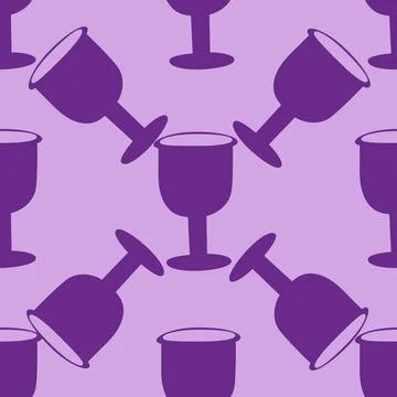 Silhouettes Magic symbols seamless pattern, with magical elements such as s.. Stock Illustration
