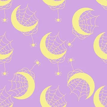 Silhouettes Magic symbols seamless pattern, with magical elements such as s.. Stockillustratie