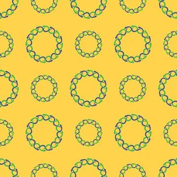 Silhouettes Magic symbols seamless pattern, with magical elements such as sna Stockillustratie