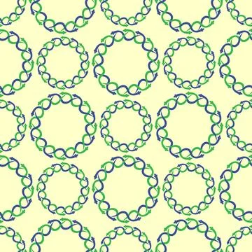 Silhouettes Magic symbols seamless pattern, with magical elements such as sna Stockillustratie