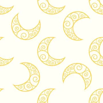 Silhouettes Magic symbols seamless pattern, with magical elements such as sna Illustrazione stock