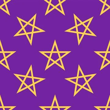 Silhouettes Magic symbols seamless pattern, with magical elements such as sna Illustrazione stock