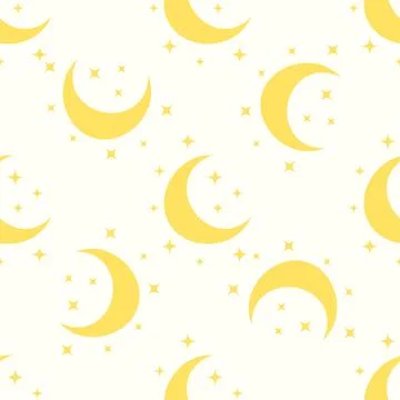 Silhouettes Magic symbols seamless pattern, with magical elements such as sna Stock Illustration