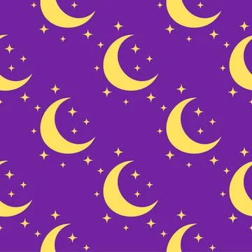 Silhouettes Magic symbols seamless pattern, with magical elements such as sna Stock Illustration