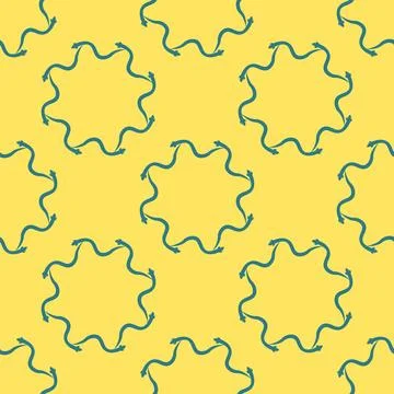 Silhouettes Magic symbols seamless pattern, with magical elements such as sna 스톡 일러스트