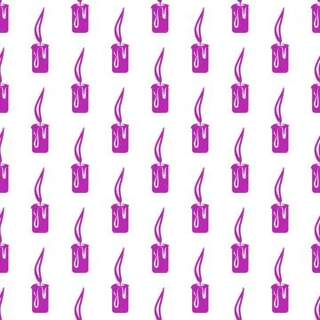 Silhouettes Magic symbols seamless pattern, with magical elements such as sna Stock Illustration