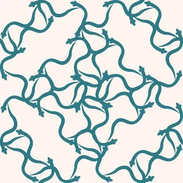 Silhouettes Magic symbols seamless pattern, with magical elements such as sna Illustrazione stock