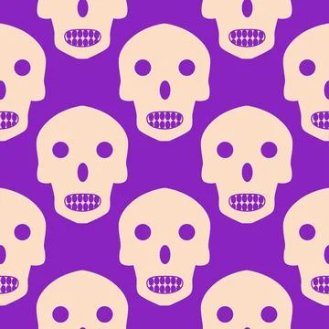 Silhouettes Magic symbols seamless pattern, with magical elements such as s.. Stock Illustration