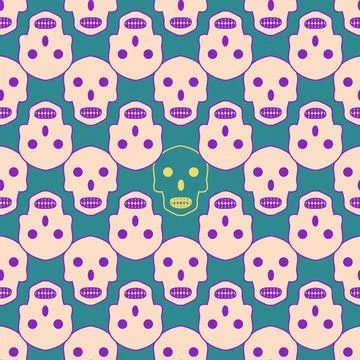 Silhouettes Magic symbols seamless pattern, with magical elements such as s.. Stock Illustration