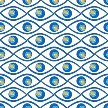 Silhouettes Magic symbols seamless pattern, with magical elements such as s.. Stock Illustration