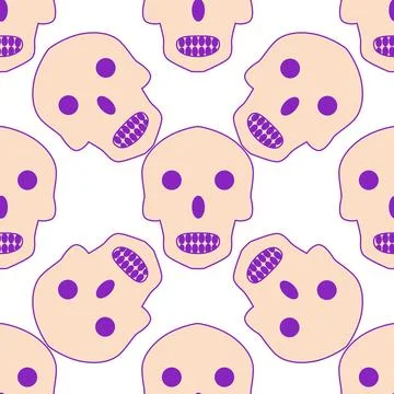 Silhouettes Magic symbols seamless pattern, with magical elements such as s.. イラスト素材