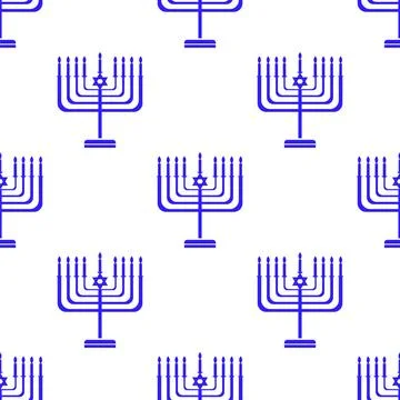 Silhouettes of Menorah Seamless Pattern Silhouettes of Menorah Seamless Pa... Stock Photos