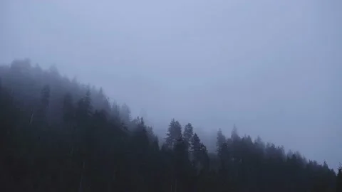 Silhouettes of mountains Video stock 195355791