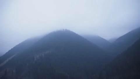 Silhouettes of mountains Video stock 195356422